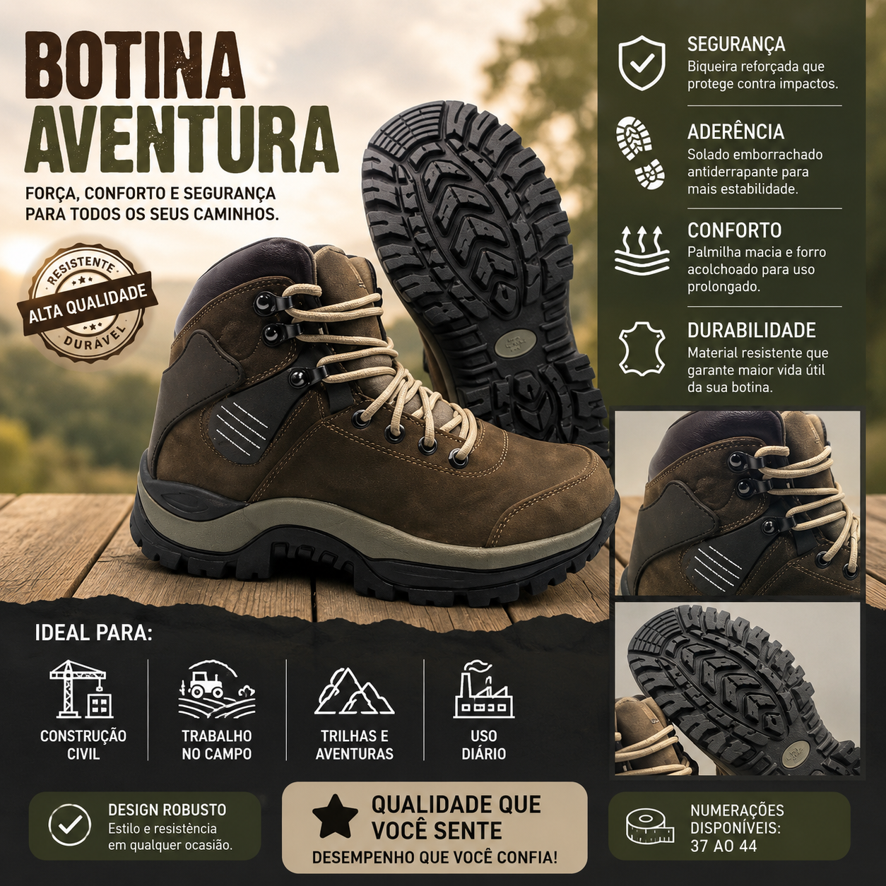 Botas Brahma en Cuero 100% - Diseñadas para Resistirlo Todo